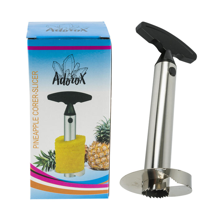 Pineapple Corer Slicer Kitchen Tool Gadget Fruit Cutter Peeler Stainless Steel