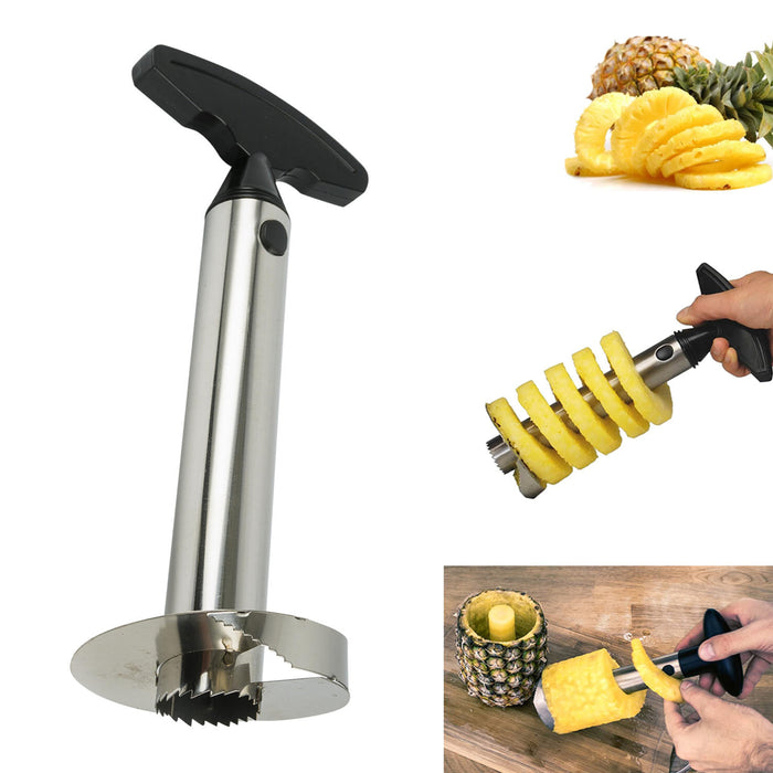 Pineapple Corer Slicer Kitchen Tool Gadget Fruit Cutter Peeler Stainless Steel