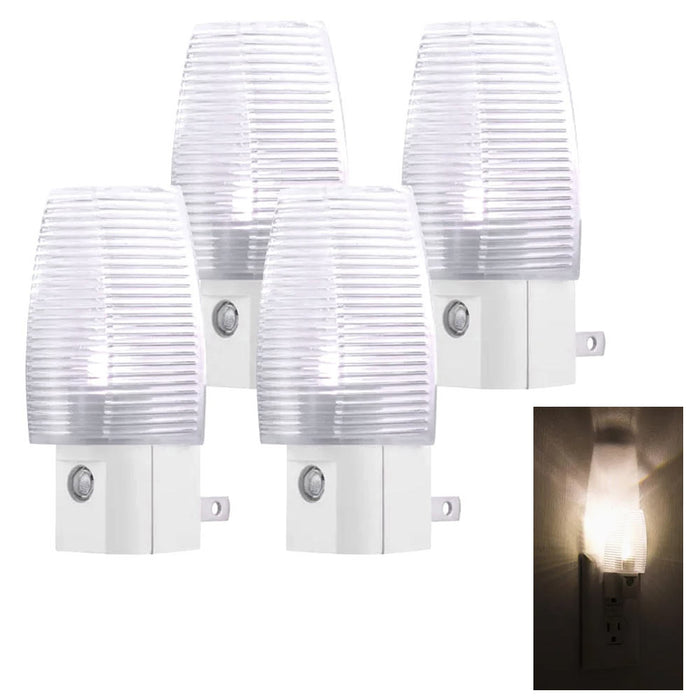 12 PC Night Lights Plug In Automatic Light Dusk Dawn Sensor LED Wall Nightlight