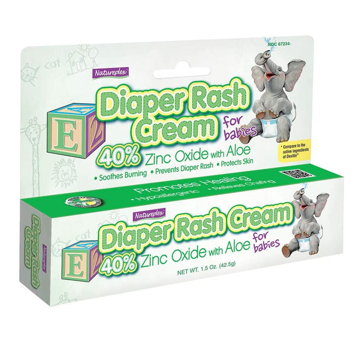 Baby Diaper Rash Cream 40% Zinc Oxide Soothes Diaper Rash Relief Chafing Aloe