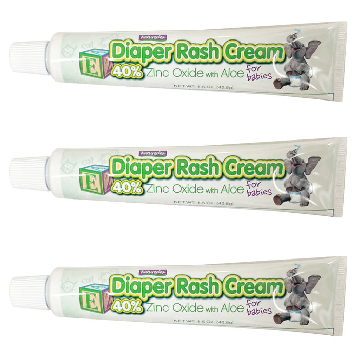 3 Pack Diaper Rash Cream Relieves Chafing Prevents Soothes Treats Diaper Rash
