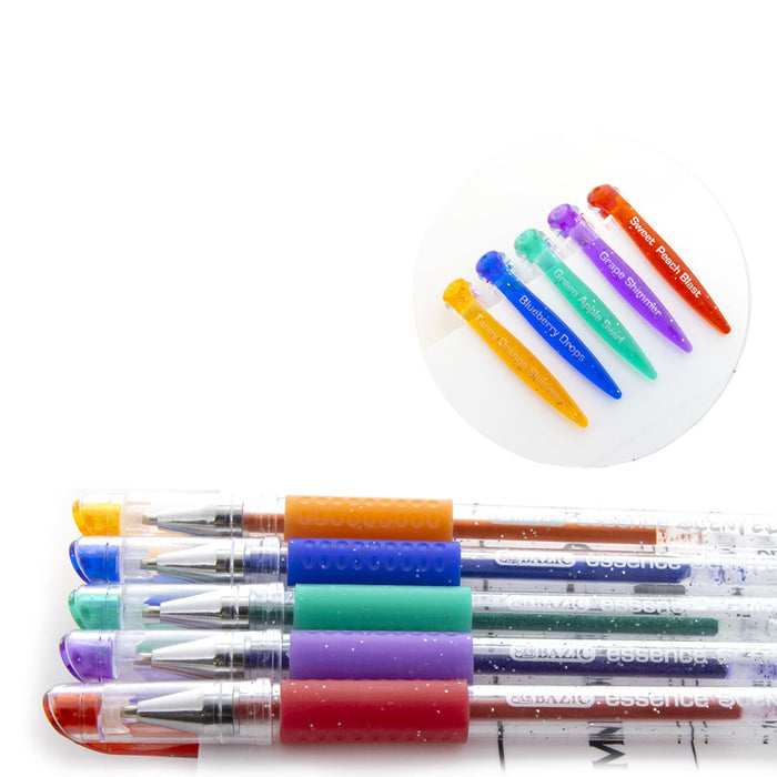 ABJI Glitter Gel Pens, 48-Color Neon Glitter Pens Fine Tip Art Markers Set  40% More Ink Colored Gel Pens for Adult Coloring Book, Drawing,Journaling,  Sparkle Gel Pen Gift for Kids - Bindass