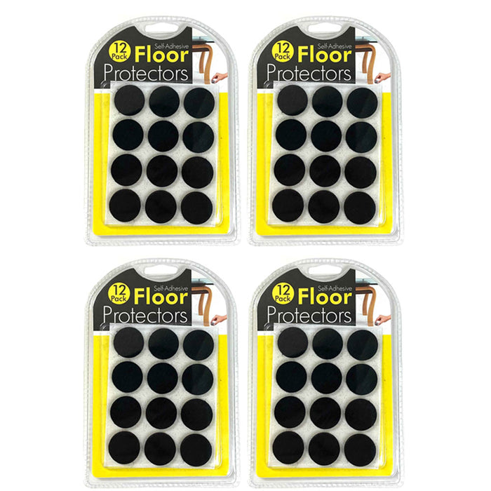 48 Pc Self Adhesive Furniture Protection Pads Floor Scratch Anti-Skid Protector