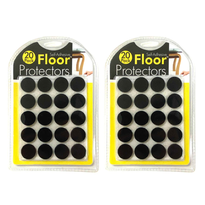40 Pc Furniture Felt Pads Mini Self Adhesive Shape Floor Scratch Protector Black