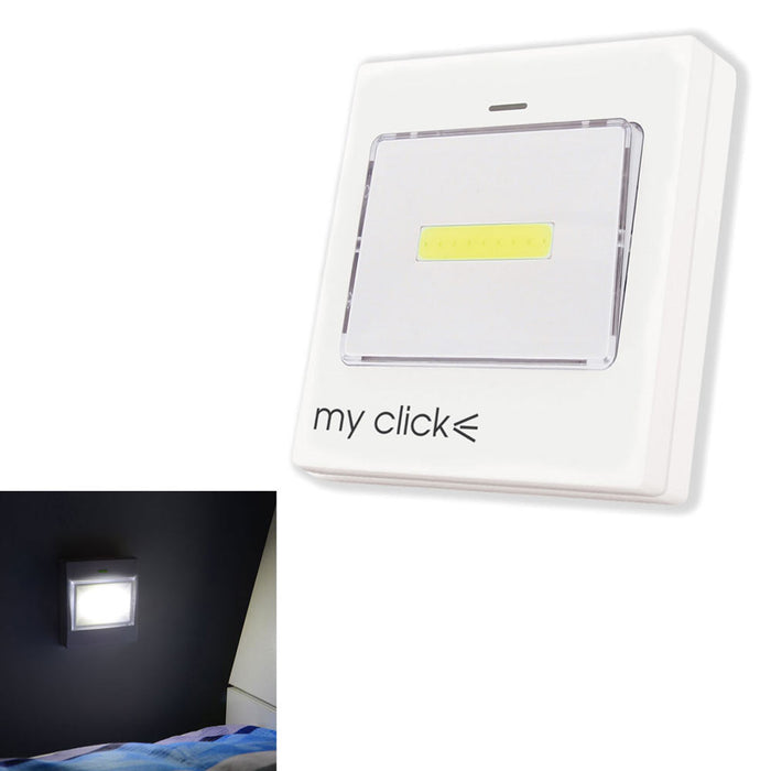 Cob LED Wall Lamp Switch Wireless Battery Operated Closet Cordless Night Light