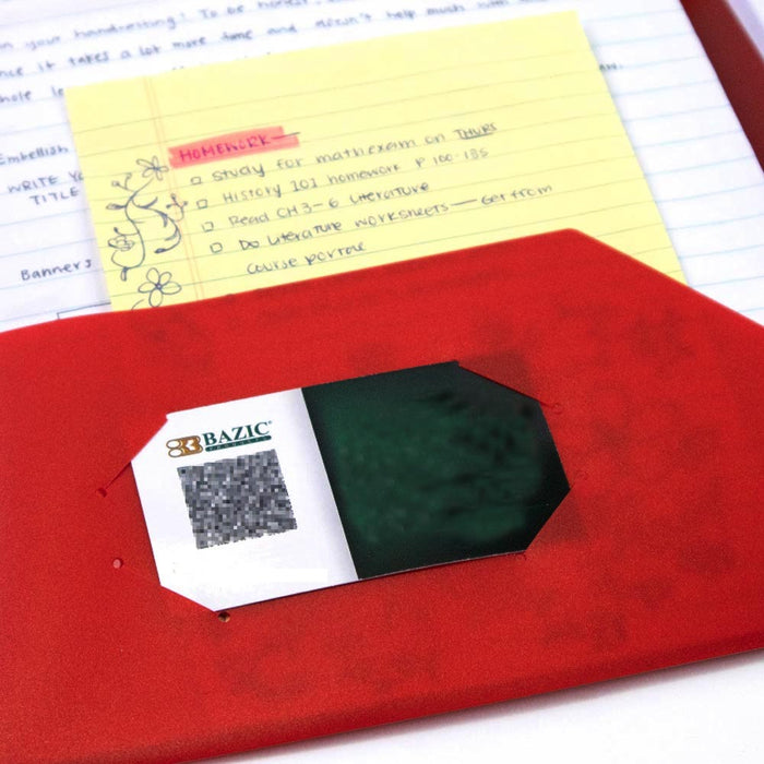 3 Pack Heavy Duty Plastic Folders 2 Pockets Portfolio Letter Paper School Office