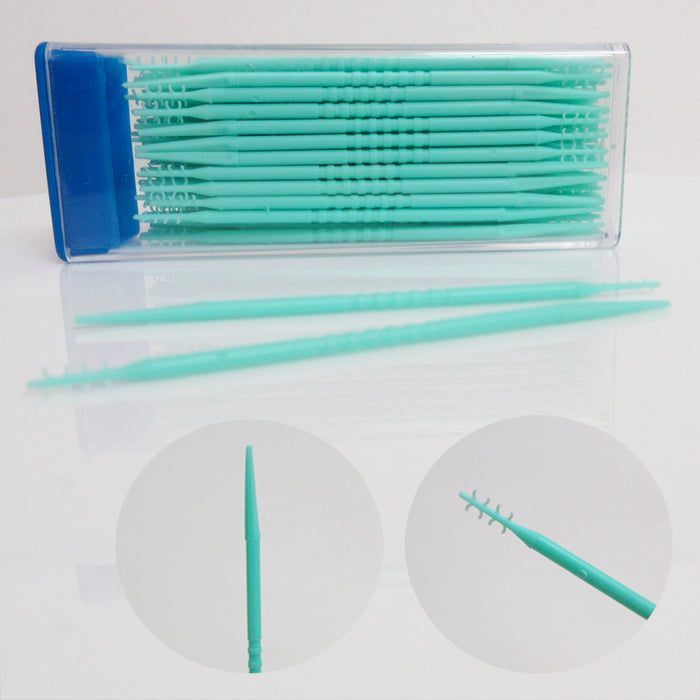 240 Pcs Interdental Brush Floss Sticks Tooth Floss Head Oral Cleaning Toothpicks