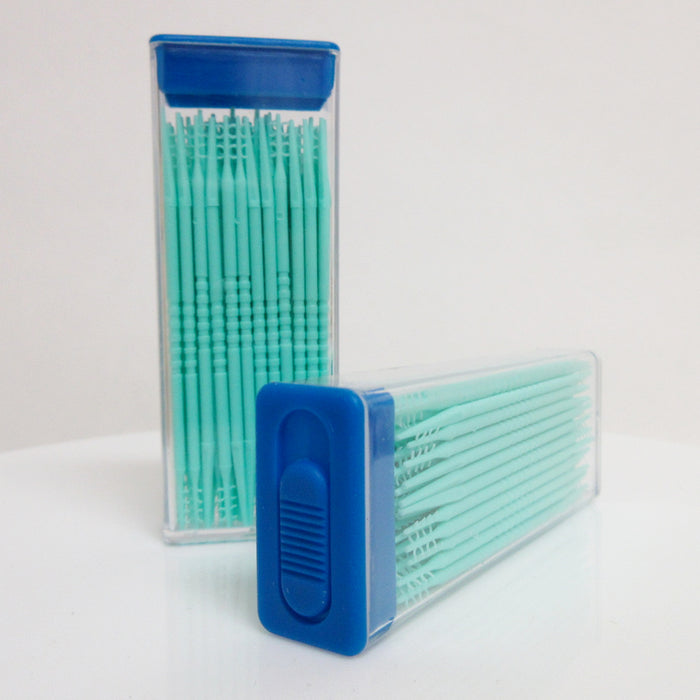 240 Pcs Interdental Brush Floss Sticks Tooth Floss Head Oral Cleaning Toothpicks