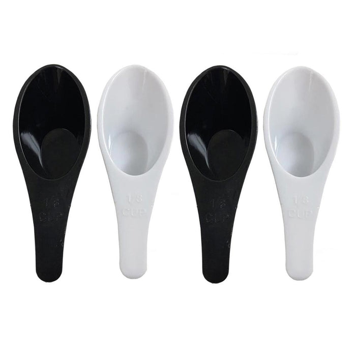 4 Pc Coffee Scoop Measuring Spoons Protein Container Tablespoon 1/8 Cup Handled