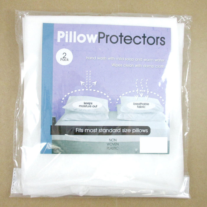 Set Of 4 Pillow Protector Cover Standard Size Pillowcase Soft Fabric Bedding New