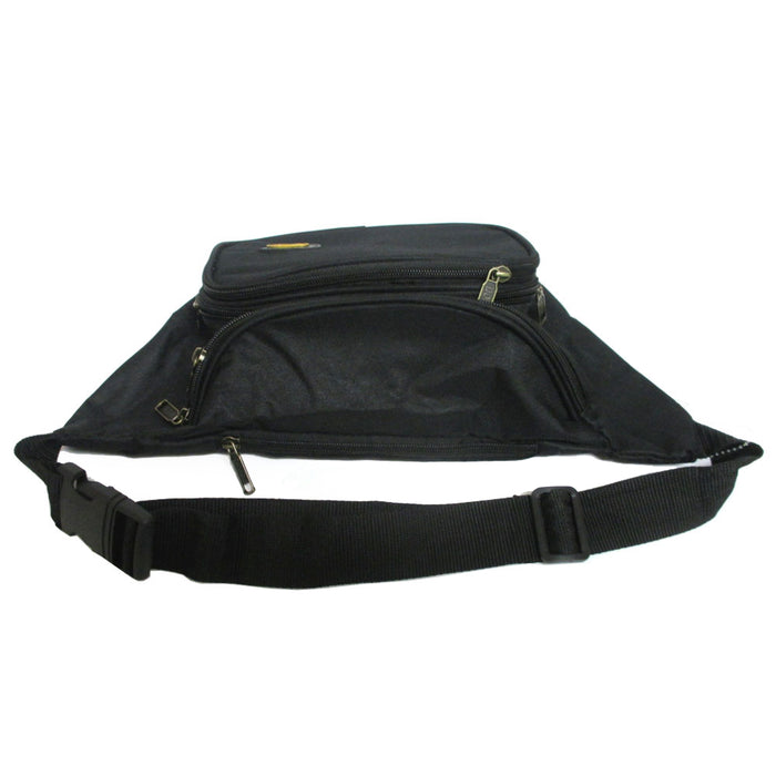 3X Waist Fanny Pack Adjustable Bag Travel Sports Pouch Men Women Hip Purse Black