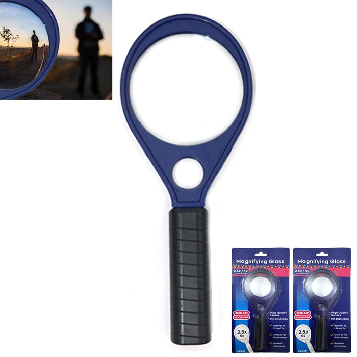 2 Reading Magnifier Glass Handheld Magnifying Glasses Lens Jewelry Loupe Loop
