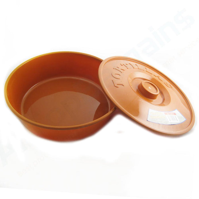 Tortilla Container Keeper Microwave Warmer 8" Round Pita Taco Warm Flatbread New