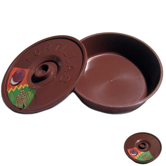 Tortilla Container Keeper Microwave Warmer 8" Round Pita Taco Warm Flatbread New