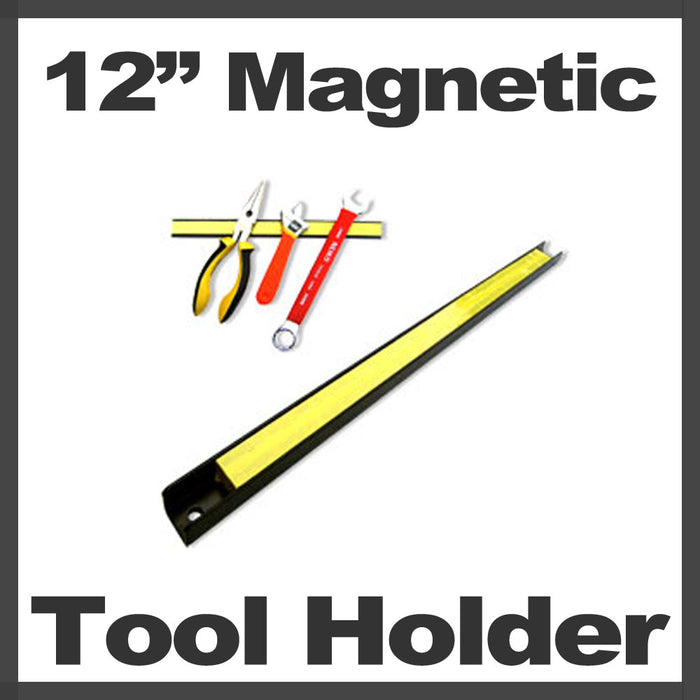 Magnetic Tool Rack Bar Holder Workshop 12" Home Organizer Storage Knife Wrench
