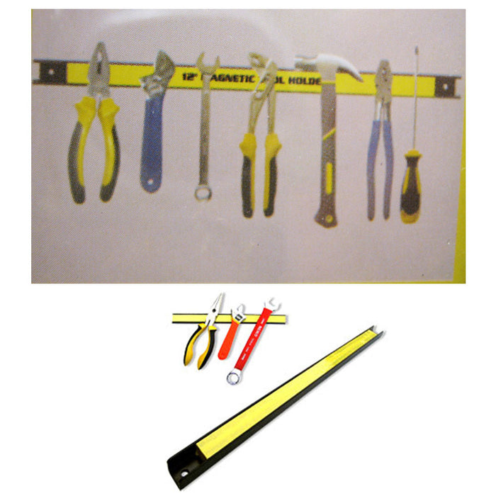 Magnetic Tool Rack Bar Holder Workshop 12" Home Organizer Storage Knife Wrench