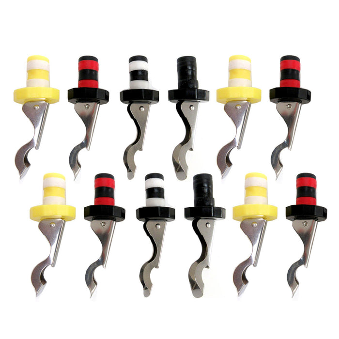 12 Pack Bottle Stopper Silicone Cork Cover Reusable Wine Cap Stopper Home Sealer