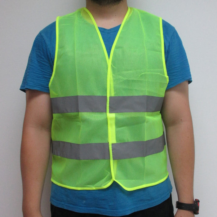 10Pc Reflective Vest Hi Vis Safety Work Construction Traffic Mesh School Hunting