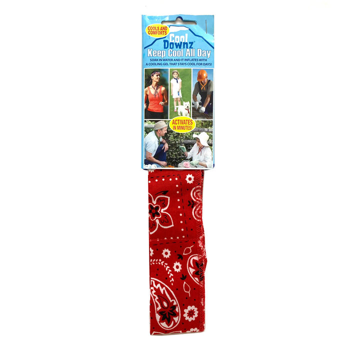 6 Pc Cooling Towel Bandana Headband Chilly Pad Water Cool Downz Head Neck Heat