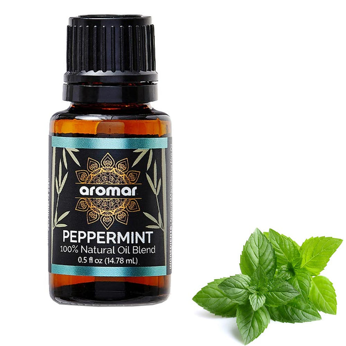 Peppermint Essential Oil 100% Pure Natural Aromatherapy Undiluted Diffuser 0.5oz