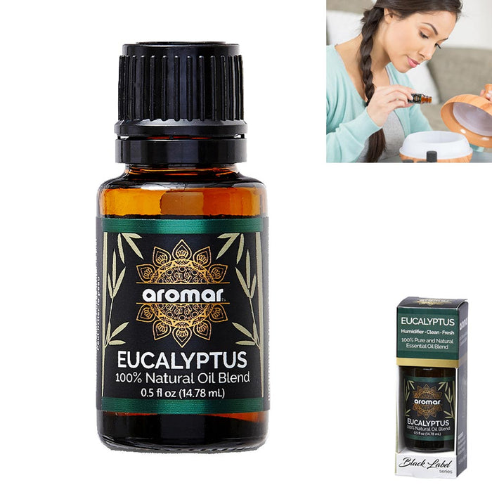 Aromatherapy Pure Natural Eucalyptus Essential Oils Diffuser Burner Fresh 0.5oz
