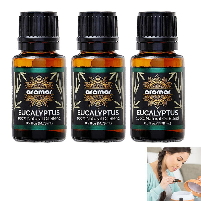 3 Pure Eucalyptus Essential Oil Natural Aromatherapy Undiluted Diffuser Burner