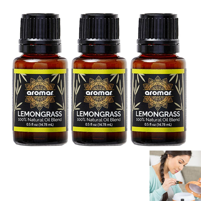 3 X Best Lemongrass Natural Essential Oil 100% Pure & Natural Diffuser Bath Soap