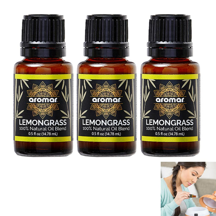 3 X Best Lemongrass Natural Essential Oil 100% Pure & Natural Diffuser Bath Soap