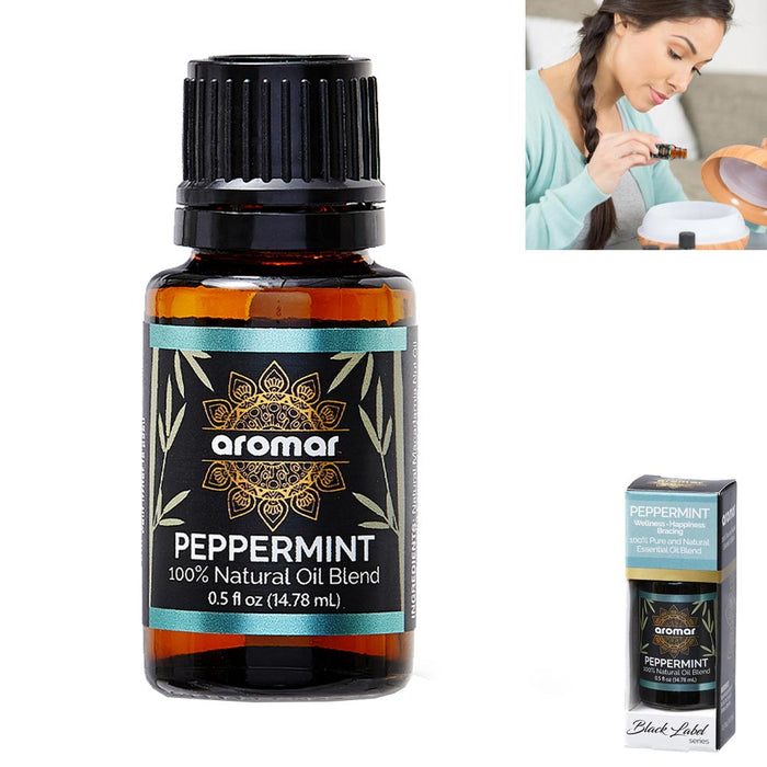 Peppermint Essential Oil 100% Pure Natural Aromatherapy Undiluted Diffuser 0.5oz