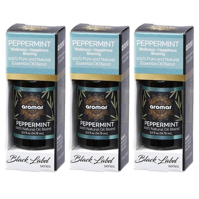 3 x Aromatherapy Peppermint Essential Oils Pure Natural High Quality Diffuser