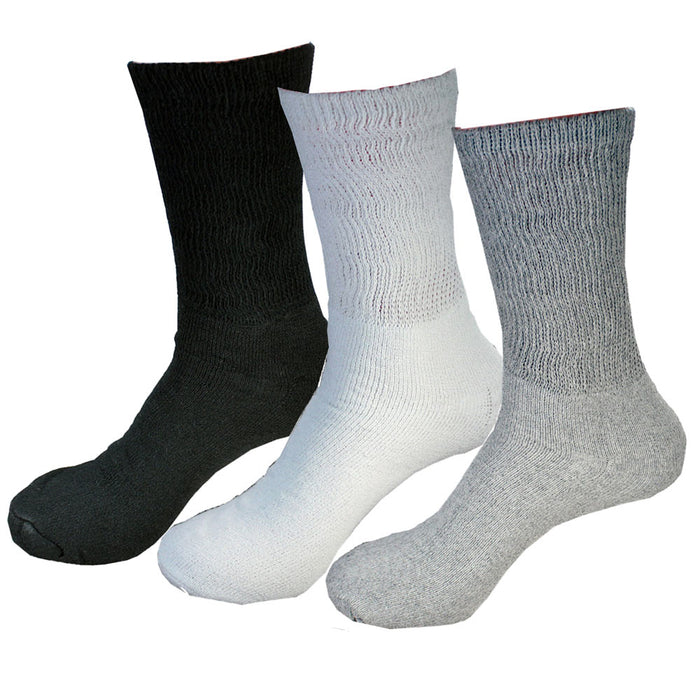 9 Pairs Diabetic Crew Ankle Socks Circulation Socks Health Support Unisex 10-13
