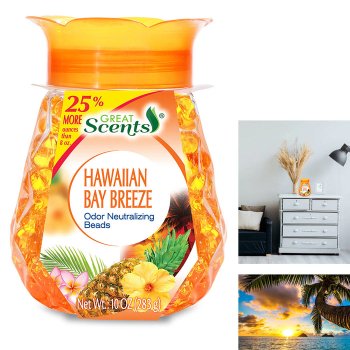New Hawaiian Bay Breeze Scents Pearl Air Freshener Odor Eliminator Scented Beads