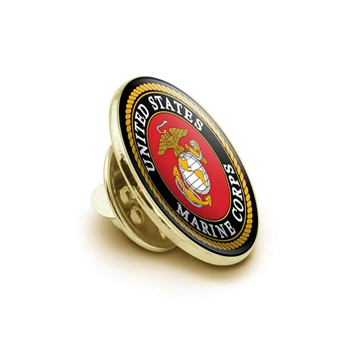USMC Lapel Pin United States Marine Corps Locking Clutch Hat Pin Patriotic Gift