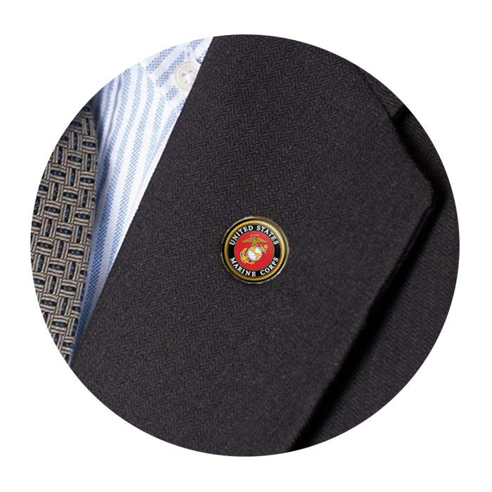 USMC Lapel Pin United States Marine Corps Locking Clutch Hat Pin Patriotic Gift