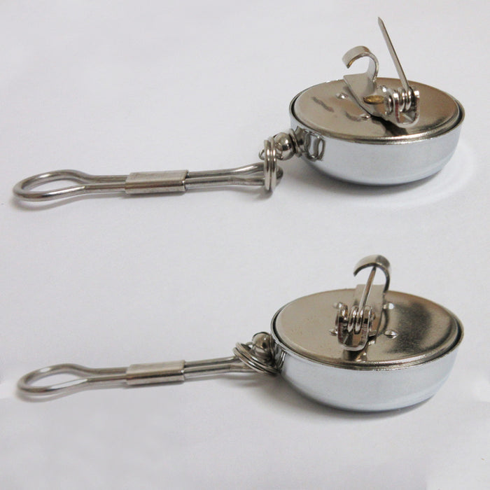 3 Key Chain Reel ID Holder Retractable Nurse Badge Card Name Tag Clip Duty Belt