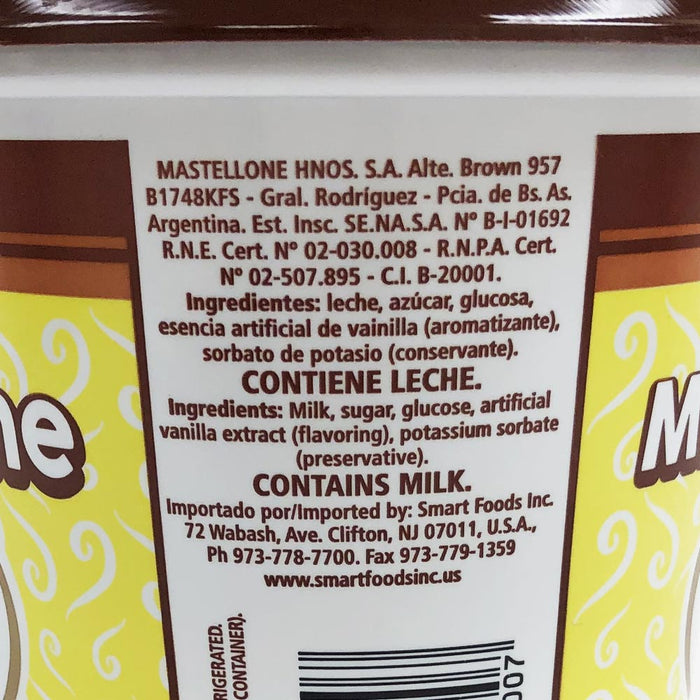 La Serenisima Dulce de Leche Milk Caramel Spread 1 Kg. 35.27 oz. Gluten Free