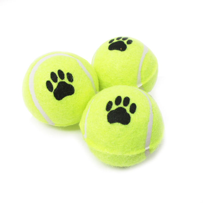 3 PC Mini Tennis Balls Dogs Pet Safe Dog Toys Exercise Play Training Ball Neon