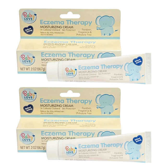 2 Pack Baby Eczema Therapy Moisturizing Cream Relieves Dry Itchy Irritated Skin