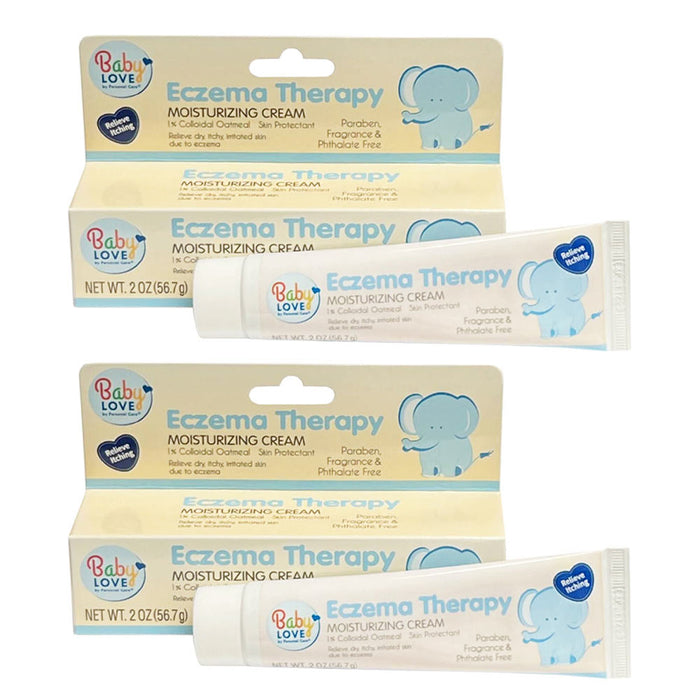 2 Pack Baby Eczema Therapy Moisturizing Cream Relieves Dry Itchy Irritated Skin