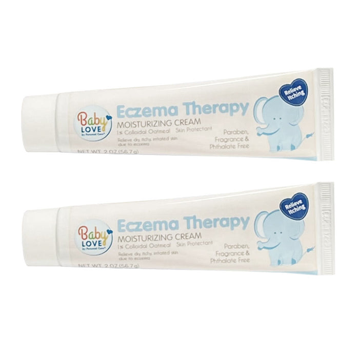 2 Pack Baby Eczema Therapy Moisturizing Cream Relieves Dry Itchy Irritated Skin