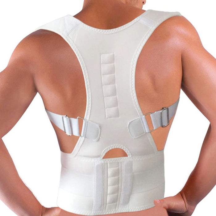 Magnetic Posture Corrector Back Shoulder Support Brace Belt Lumbar Pain Relief L