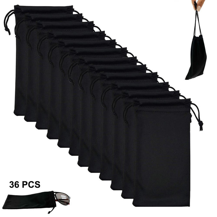 36 Pack Micro Fiber Sunglasses Carrying Pouch Case Bag Storage Sleeve Phone