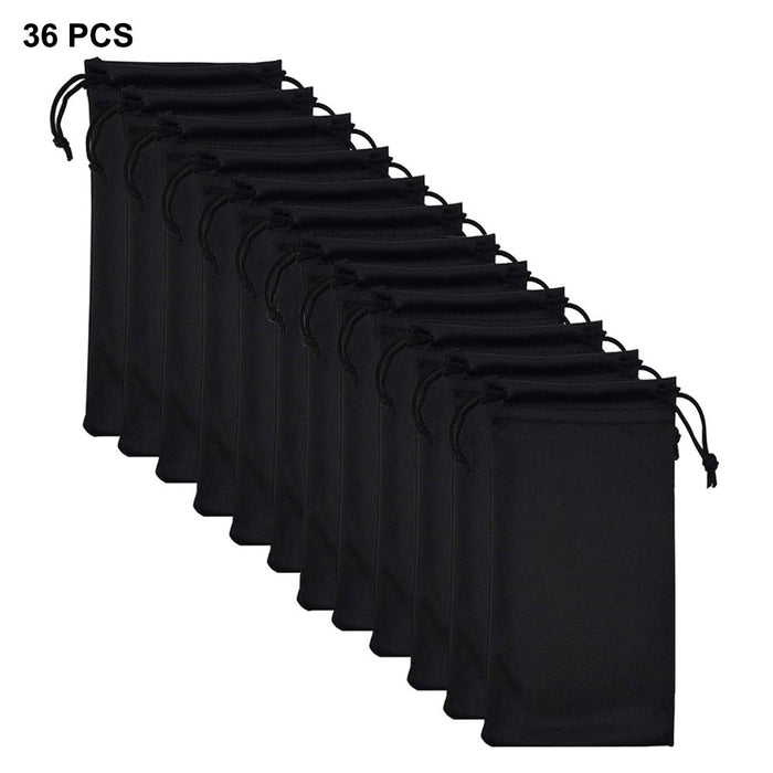 36 Pack Micro Fiber Sunglasses Carrying Pouch Case Bag Storage Sleeve Phone