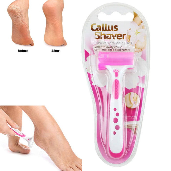 3 Pack Callus Shaver Dead Skin Remover Pedicure Tool Foot Care Hard Dry Callus