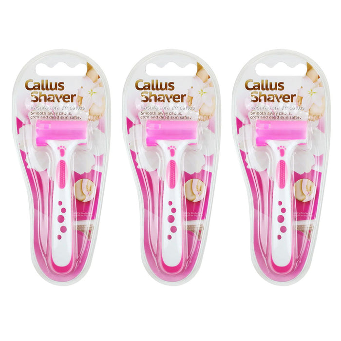 3 Pc Pedicure Callous Callus Shaver Foot Care Hard Tough Skin Corn