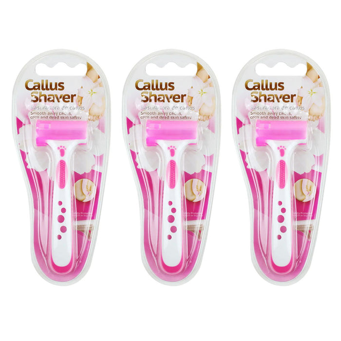 3 Pack Callus Shaver Dead Skin Remover Pedicure Tool Foot Care Hard Dry Callus