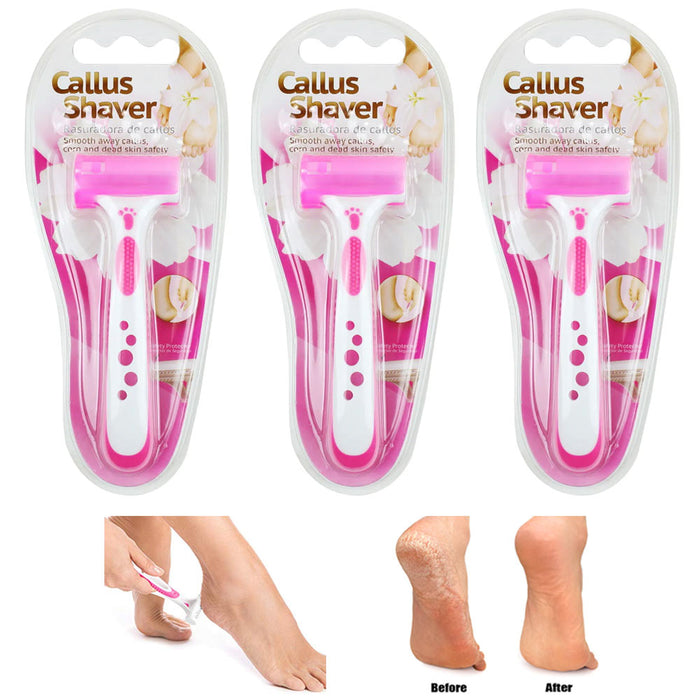 3 Pack Callus Shaver Dead Skin Remover Pedicure Tool Foot Care