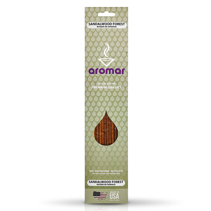 20 PC Incense Sticks Sandalwood Forest Scent Burning Fragrance Aroma Therapy