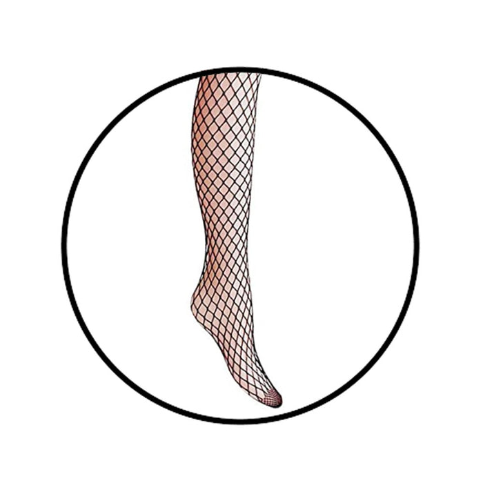 3 Women Fishnet Stockings Black Tights Pantyhose Stripper Lingerie Plus Panties