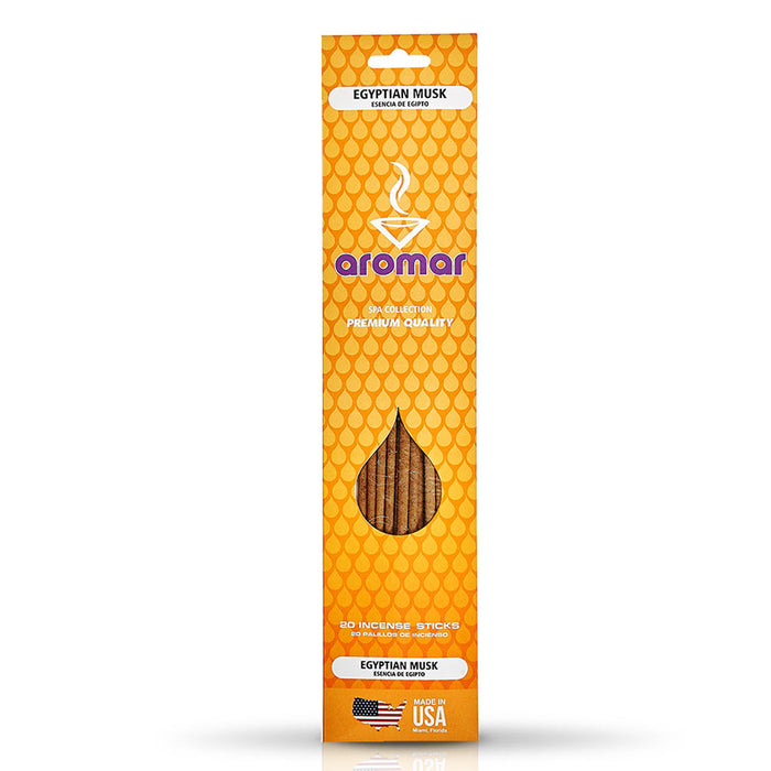 20 Egyptian Musk Exotic 11'' Incense Sticks Burns up to 60min Each Long Lasting